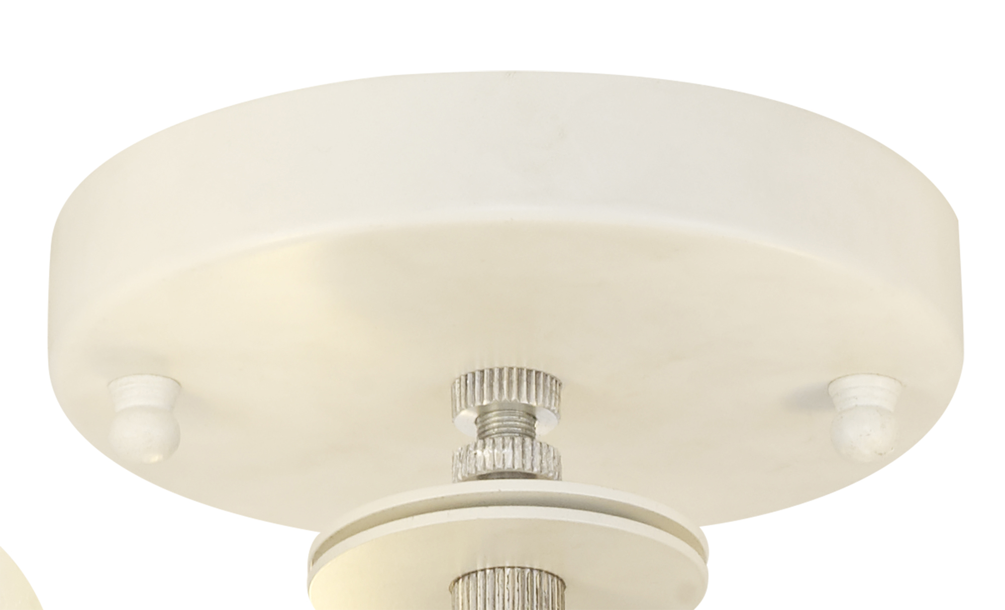 Baymont 60cm Flush 3 Light Gold Leaf, Frosted Diffuser DK0629  Deco Baymont WH GL